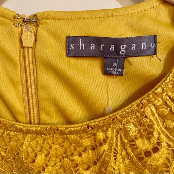 Sharagano New York Lace Overlay Dress size 8 - Picture 4 of 8